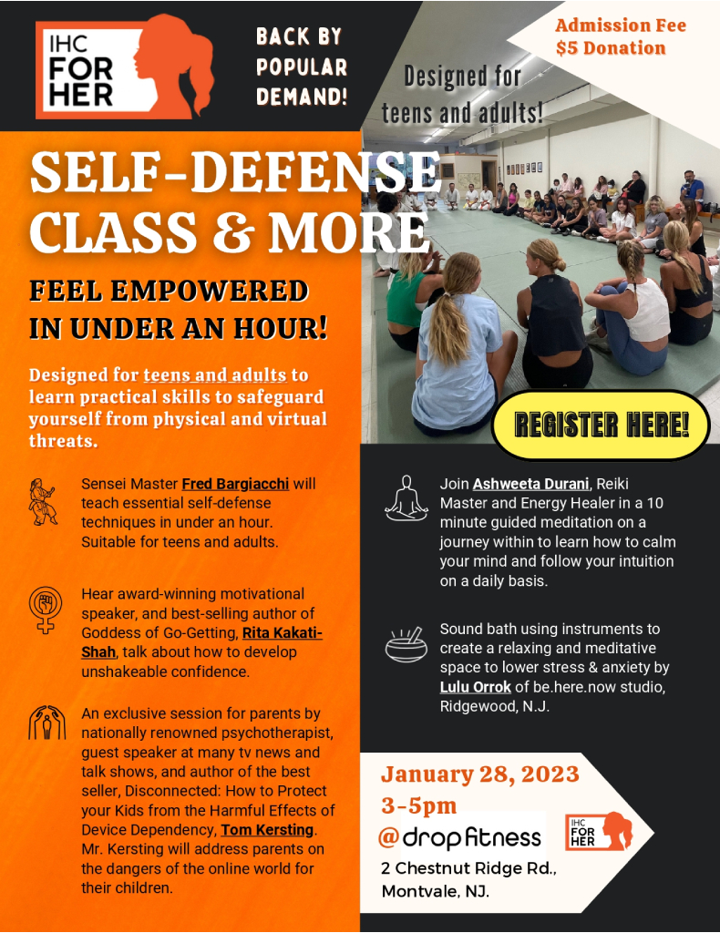 self defense class on Jan 28